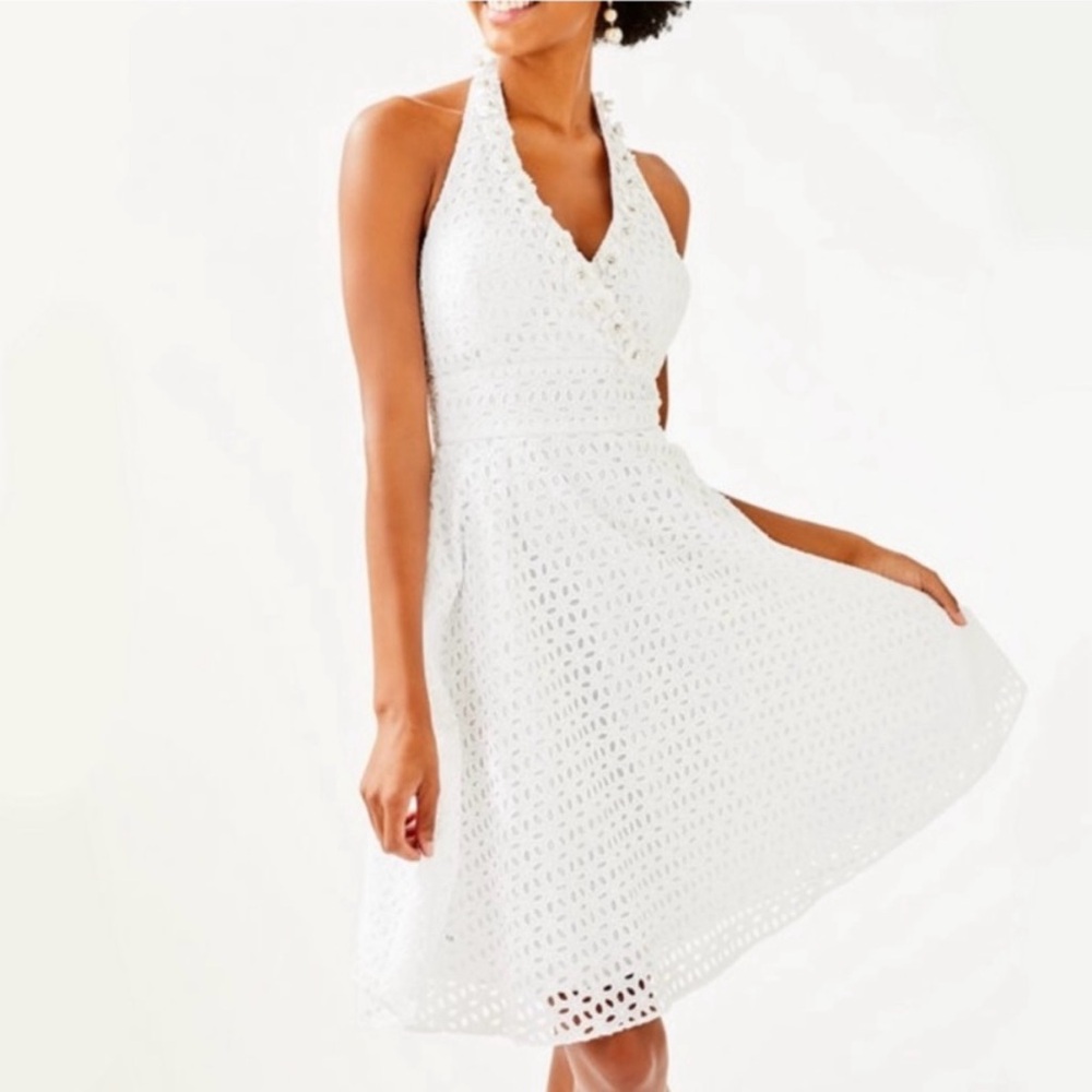 NWT! Lilly Pulitzer Willa Eyelet Midi Dress